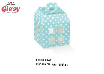 Lanterna 5.5x5.5x6 Cm Colore Azzurro