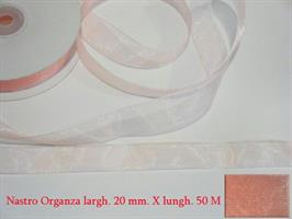 Nastro Organza Colore Rosa 20MMX50MT