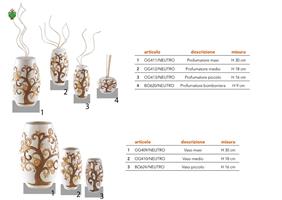 Vaso Ad Uovo Piccolo 16 cm Con Albero Della Vita Neutro