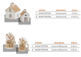 Casetta A Scatola Grande 18 Cm Tortora