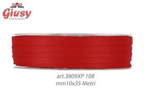 Doppio Raso Satin Matto Rosso Mm 10x35 Metri