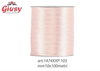 Nastro Doppio Raso Mm10x100 Metri Color Rosa Chiaro