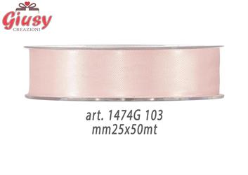 Nastro Raso Mm25x50 Metri Colore Light Pink