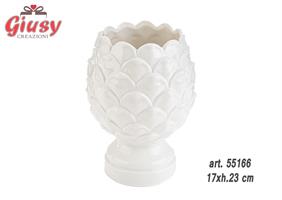 Vaso Porcellana Bianco 17xh.23 cm 1*8