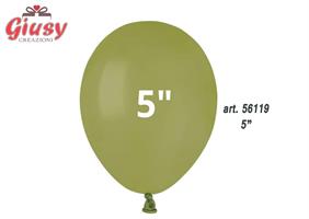 Busta Da 50 Palloncini In Lattice Da 5 Matte Colors Verde Oliva 6*200