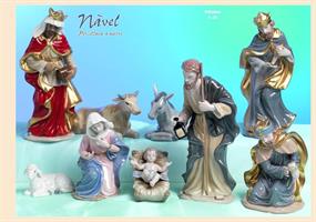 Set Presepe 9 Pezzi Porcellana Navel 20 Cm 1*2