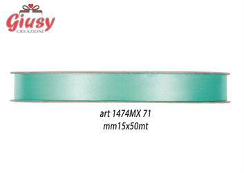 Nastro Doppio Raso Color Mint Mm25x50 Metri