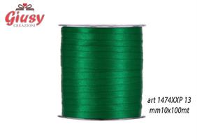 NASTRO RASO MM10X100MT DARK GREEN