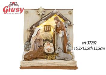 PRESEPE LIBRO RESINA LED 16,5×15,5xh.15,5CM