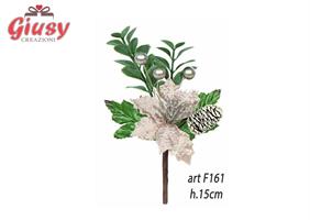 Set Da 12 Fiori Color Champagne H.15 Cm