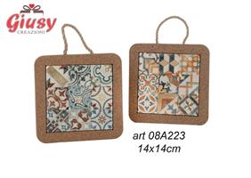 Sottomoka Decoro Capri 2 Soggetti Assortiti 14x14 Cm 2*48